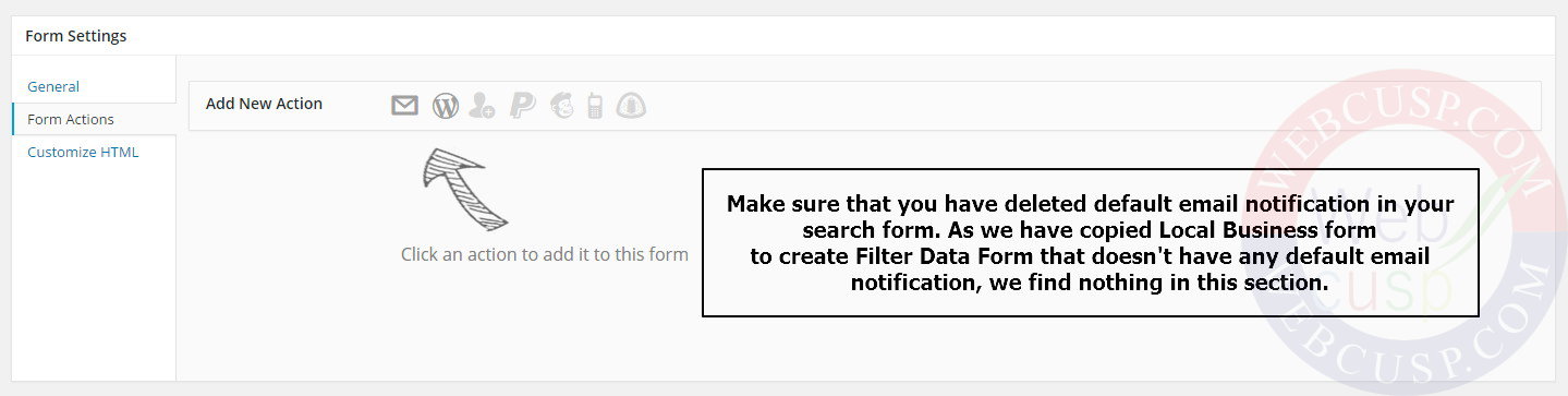 FIlter Data Form Settings 2